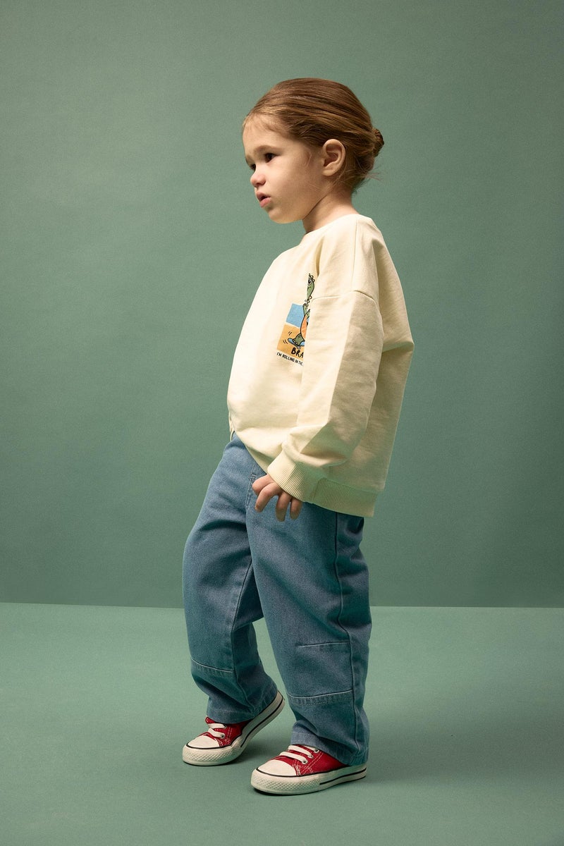 ديفاكتو بنطلون جينز اولادي قصة عادية برجل عادية - Image 1